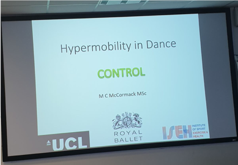 Screen shot of Hypermobility in Dance title page