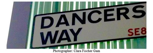 A sign reading Dancers Way
